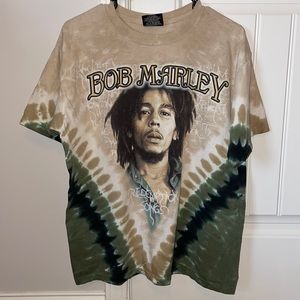 Men’s Medium Bob Marley Tie-Dye T-Shirt